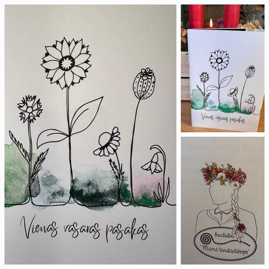 Komplekts Nr. 4 = Grāmata "Vienas vasaras pasakas" + kalendārs